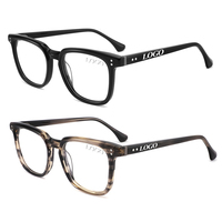 Montures optiques de marque privée, verres de protection rétro en acétate pour lunettes surdimensionnées 2026