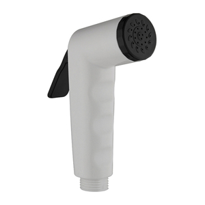 Rociador de Mano Shattaf Blanco y Negro con Acabado de <span class=keywords><strong>Gatillo</strong></span> para Grifo de <span class=keywords><strong>Baño</strong></span>, Desviador de Salida, Fácil Instalación, Uso en Apartamentos - Product Image 1