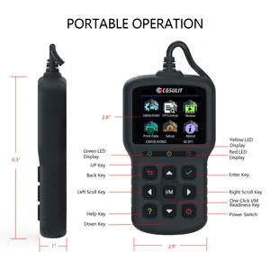 Lector de código GG SC301, herramientas de diagnóstico automáticas, escáner universal de motocicleta, todos los vehículos automotrices