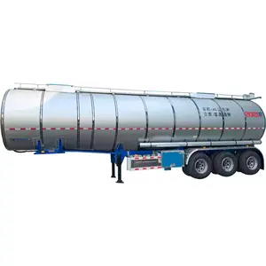 Sale Used 3 Axle Semi Trailer Fuel Tank Transport Semi Trailer