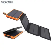 20000Mah Outdoor Solar Zaklamp Mobiele Telefoon Oplader Draagbare Opvouwbare Drie/Vier/Vijf/Zes Zonnepanelen
