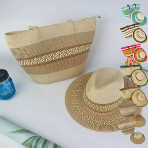 مصمم صيفي نسائي مرن للشمس طقم شبان صيفي Sombreros De Mujer De Sol طقم حقيبة للسيدات للسفر - Product Image 4