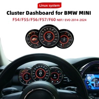 Dashboard Cluster Baru untuk MINI F54/F55/F56/F57/F60 Sistem NBT/EVO Speedometer IPS LCD Panel Instrumen 2014-2024 Linux Plug and Play