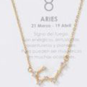 Collier Zodiacal Bélier en Acier Inoxydable Plaqué Or avec Pendentif et Chaîne pour Femme - Product Image 6