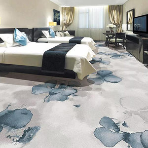 Alfombra de Moqueta Cuadrada de Poliéster Estampada en Morado para Pasillos de Hotel y Comedores de Alta Gama - Product Image 5