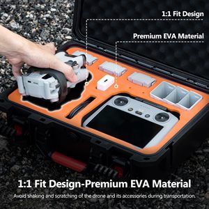Étui de transport EVA pour drone DJI AIR 3 et accessoires, batteries et cordon RC, échantillon gratuit, nouveauté, usage spécial, voyage - Product Image 5