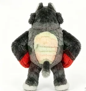 Giocattolo per Cani a Forma di Lupo in Peluche, Resistente e Silenzioso, Sicuro e Morbido Anti-Noia per Cani - Product Image 2