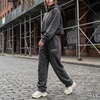 Pantalon cargo d'hiver épais 500 GSM DGYIYI, teint pigmentaire, coupe large empilée, vintage, lavage enzymatique, 100% coton, homme femme, S à 5X
