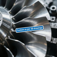 Pièces de moteur diesel de haute qualité, sur mesure OEM, usinées CNC en métal billette : compresseur de turbocompresseur, arbre de turbine, rotor, ensemble de couvercle d'embrayage