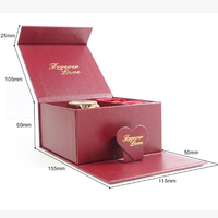 Boîte cadeau magnétique en papier enduit personnalisé YZ, style livre, couverture rigide, pour parfum, bijoux, rouge à lèvres, montres, emballage
