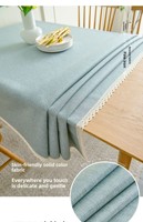Nappe de table en PVC tissé personnalisable, imperméable, résistante à l'huile, sans lavage, de luxe léger, haut de gamme, couleur unie, pour salle à manger