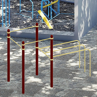 Équipement de barre de calisthénie en acier durable personnalisé équipement de fitness de gymnastique inégale en plein air