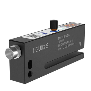 FGU03-<span class=keywords><strong>S</strong></span> M8 4PIN 10-30VDC yuvası tipi fotoelektrik şeffaf olmayan alüminyum alaşımlı etiket sensörü - Product Image 2