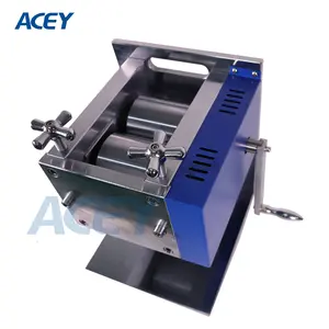 Acey Small Lab Manual Horizontal Rolling Press Machine for Battery Electrode Calender