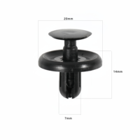 Clips de fixation en plastique à pousser haute résistance pour pare-chocs, garde-boue et doublure de carrosserie – Approvisionnement direct usine