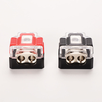 Bloc de distribution d'alimentation audio pour voiture, boîtier de fusibles 2 voies, boîte de jonction de bornes de batterie automobile, séparateur pour câblage d'amplificateur