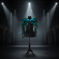 Châle en Plumes de Carnaval Brésilien, Matière Douce, Couleur Personnalisée, Taille Personnalisée, Vente en Gros, pour Équipes de Danse Samba, Fêtes Cosplay
