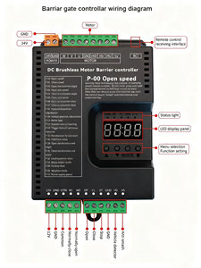 24V không chổi than DC rào cản cổng Bảng điều khiển tự động bãi đậu xe cổng rào cản bảng điều khiển chính - Product Image 2