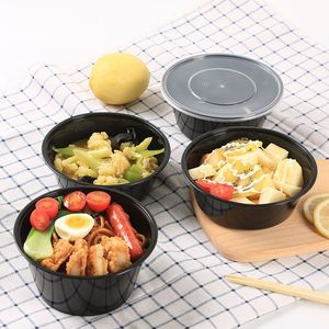 Jetable Plastique PP Rectangle Rond Restaurant Bento Déjeuner Emballage Boîte <span class=keywords><strong>Micro</strong></span>-ondes Sûr Restauration rapide Conteneur de préparation de repas à emporter - Product Image 2