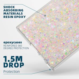 Coque de téléphone en époxy scintillant tendance, nouvelle tendance, coque de téléphone en PC TPU pour Samsung pour Galaxy S24 Ultra - Product Image 4