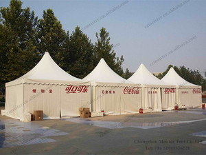 เต็นท์ทรงเจดีย์สำหรับงานแต่งงาน ขนาด 10x10 เมตร ราคาประหยัด หลังคาใส PVC สำหรับกลางแจ้ง รองรับคนได้ 80 คน พร้อมผนังกระจก - Product Image 6