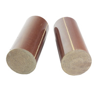 Tige de tissu isolant phénolique en coton Classe E (120°C) pour transformateurs, certifiée ROHS pour stratifiés, 1000 mm