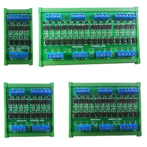 4-16CH 5A Módulo Tubo MOS Isolamento Placa Amplificador De Sinal PLC NPN PNP IO Digital Logic Level Converter DC 3.3V 5V 12V 24V