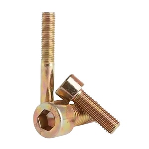 DIN6921 M12 Carbon Steel Hex Head UNF Thread Plain Serrated <b>Flange</b> <b>Bolt</b> Full Thread Yellow Zinc Plated 80mm Length - Product Image 1