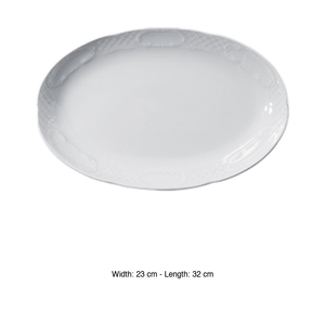 Plateau de service ovale Flora 32 × 23 cm Gural -6- Flo32Ky00 - Product Image 3