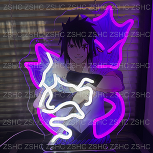 Letrero Led de luces de neón de Anime con estampado UV de negocios personalizado de buena calidad al por mayor para decoración del hogar, letrero de neón de dibujos animados, luz con logotipo - Product Image 3
