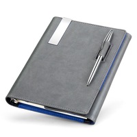 Carnet à feuilles mobiles en PU pour affaires, manuel de travail, boîte cadeau personnalisée en peau de mouton, carnet de notes pour le bureau, logo personnalisé