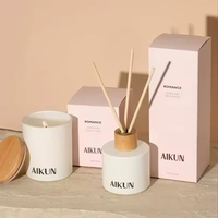 Diffuseur de parfum en verre AIKUN haut de gamme, personnalisé, à base d'huiles essentielles, décoration de maison de luxe, sans BPA, longue durée, élégant, sans feu