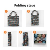 Sac fourre-tout pliable extensible personnalisable de grande taille, sac de shopping réutilisable en polyester Ripstop pliable, motif de logo personnalisé