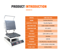 Machine Professionnelle à Tartelettes aux Œufs avec Moule Personnalisé, Presse et Cuisson, Utilisation Commerciale, Certifiée CE