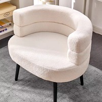 Chaises en velours blanc pour hôtel et restaurant, chaises en velours modernes, meubles de luxe pour salle à manger, chaise en velours pour salon de manucure