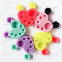 Palette en silicone multifonction pour rehaussement et coloration des cils, palette réutilisable pour coloration des sourcils, palette de mélange de lotion pour rehaussement des cils