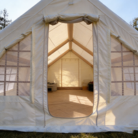 Tente Gonflable Double Couche Oxford Quatre Saisons Une Chambre Imperméable Anti-UV 8 Panneaux Ouverture Rapide Portable Idéale pour