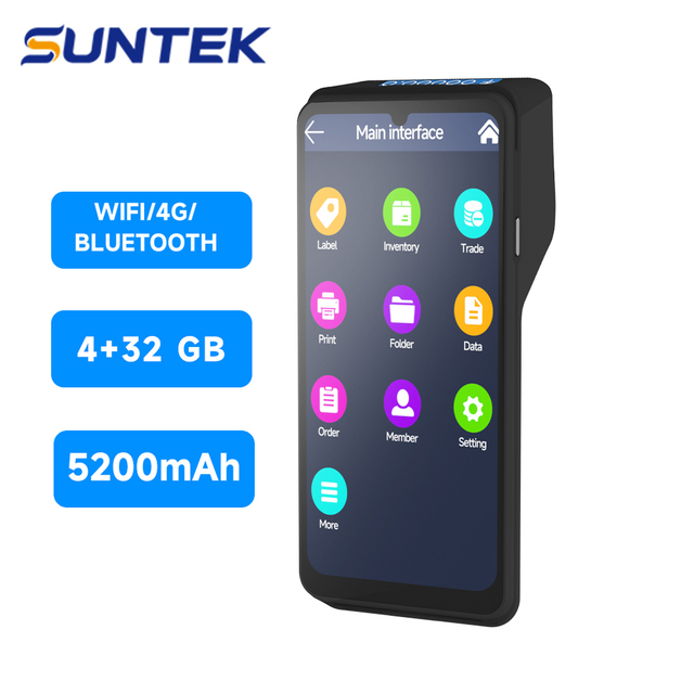 Innovative High Quality 6.75-Inch Smart POS All in One Android 15 Quad-Core 2.0GHz Thermal Printer Non-Contact IC Card Support