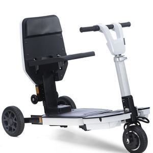 Scooter eléctrico plegable de cuatro ruedas con control remoto inalámbrico inteligente completamente automático para discapacitados, andador para ancianos - Product Image 4