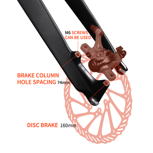 Garfo Rígido de Carbono TOSEEK 26/27.5/29 polegadas QR 9x100 Freio a Disco Reto Leve 160mm MTB para Todos os Tipos de XC, Mountain Trail, Fast Elite Racing - Product Image 4