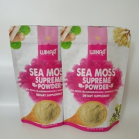 Sachet Doypack en plastique de qualité alimentaire imprimé sur mesure refermable pour l'emballage de mousse de mer - Protection de barrière et maintien de la fraîcheur