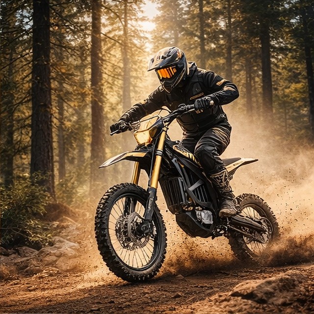 2026 SurRon Ultra Bee 72V 21KW 60AH Off Road Electric Motorcycle, High Performance Racing Black Carbon Version