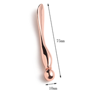 Applicateur de crème contour des yeux en or rose plaqué zinc, spatules cosmétiques anti-rides, cuillère faciale en soie, cadeau personnalisé