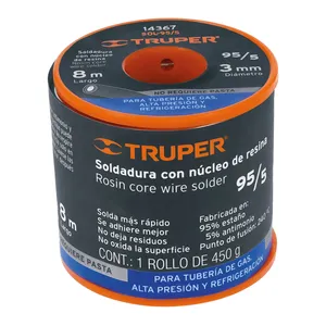 ท่อก๊าซแกน95/5ยางสนบัดกรีทองแดงและเงิน450กรัมเชื่อมท่อก๊าซรูปร่างลวด - Product Image 1