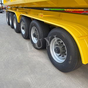 Semirremolque Volquete de Alta Calidad de 4, 5 y 6 <span class=keywords><strong>Ejes</strong></span>, 40 Metros Cúbicos, Tipo U, Semirremolque Volquete con Descarga Trasera - Product Image 6