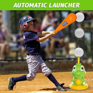 Juegos de bolas de dinosaurio para niños, juguetes deportivos para interiores y exteriores, juego de camisetas de béisbol, lanzador de bolas automático, juego de bolas Ideal, regalo para niños - Product Image 3