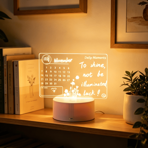 Lampe de nuit LED 3D lumineuse effaçable avec contrôle tactile, design personnalisable pour l'éclairage de la pièce - Lampe intelligente créative moderne à faire soi-même - Product Image 1