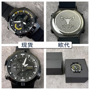 นาฬิกาข้อมือดิจิตอล NORTH EDGE HORNET รุ่นปี 2024 สำหรับผู้ชาย สำหรับวิ่ง ปั่นจักรยาน กีฬา กันน้ำ 50 เมตร แสดงเวลาโลก วัดความเร็ว เรืองแสง - Product Image 2