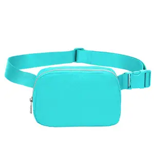 Düşük adedi su geçirmez unisex naylon spor göğüs kemer bum kılıfı erkekler kadınlar için bel çantası crossbody fanny paketi özel baskı logosu