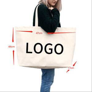 Borsa per Shopping personalizzata ecologica in cotone bianco con Logo promozionale stampato in tela <span class=keywords><strong>Calico</strong></span> - Product Image 4